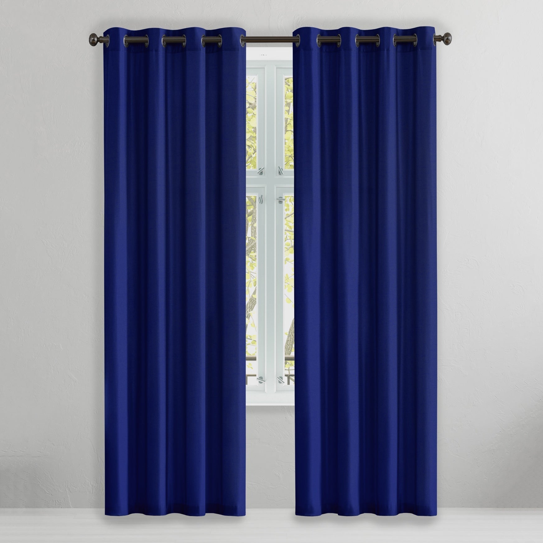 2-Piece Set: Solid Blackout Thermal Window Curtain Pair Panel