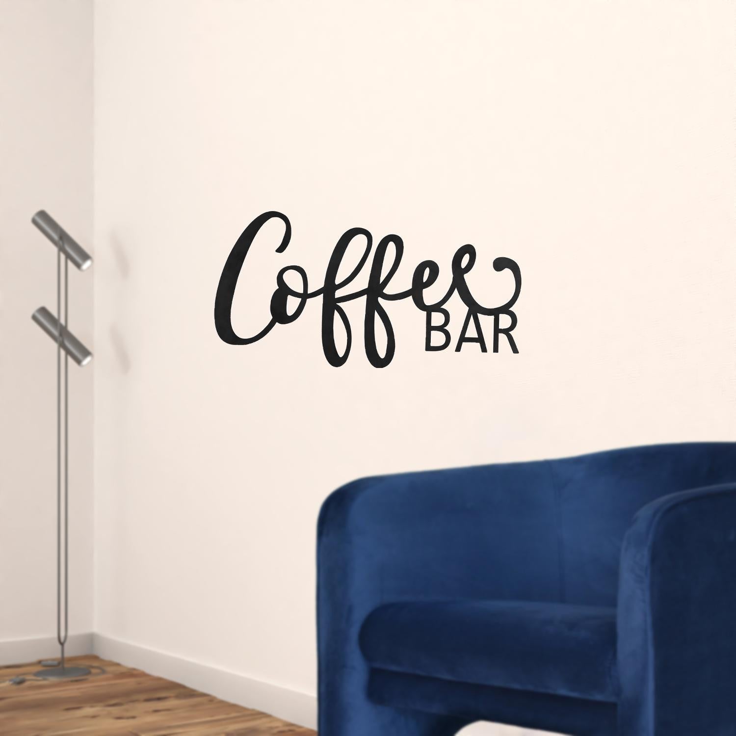 Coffee Bar Metal Wall Sign
