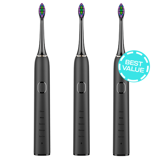 3x Sonic Electric Toothbrush