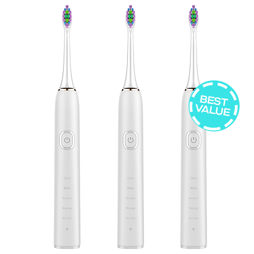 3x Sonic Electric Toothbrush