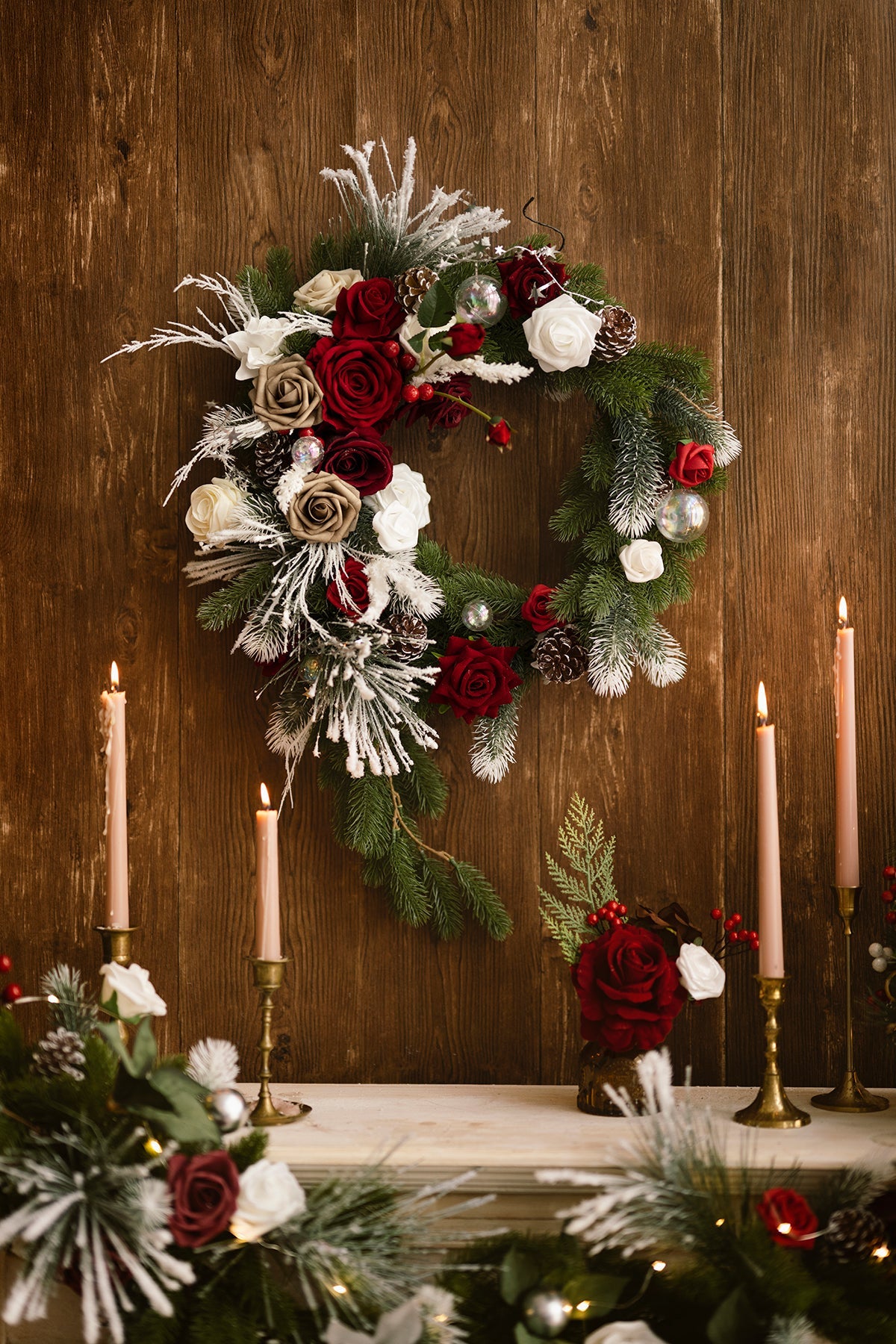 Christmas Wreath in Christmas Red & Sparkle