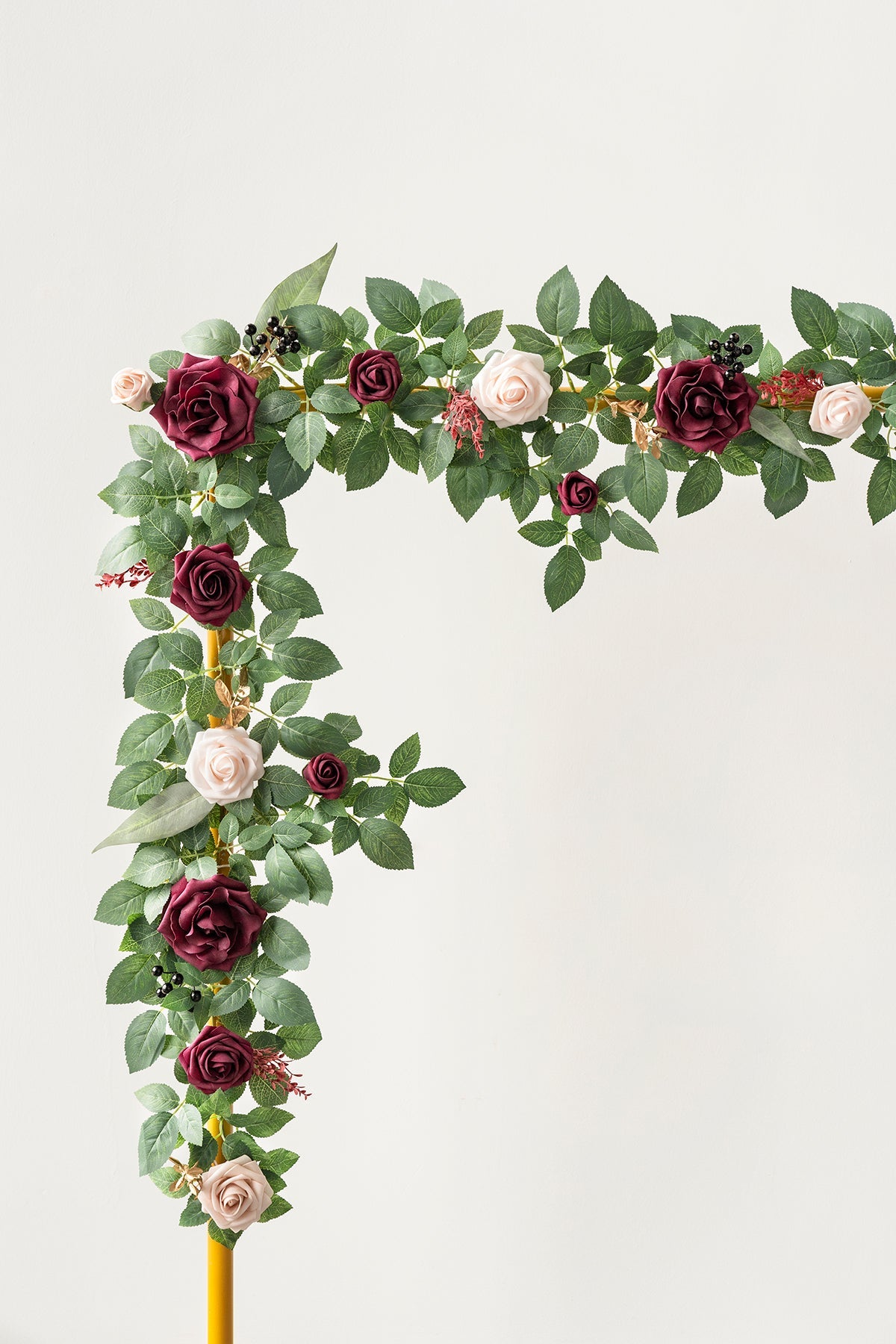 5ft Rose Leaf Flower Garland in Romantic Marsala