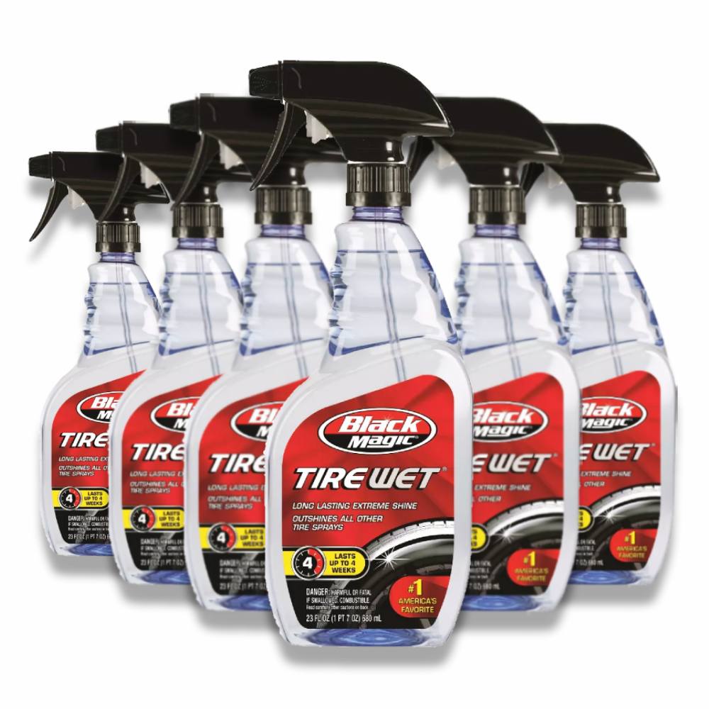Black Magic - BM23 Professional Tire Dressing, Trigger Spray - 23 Oz - 6 Pack