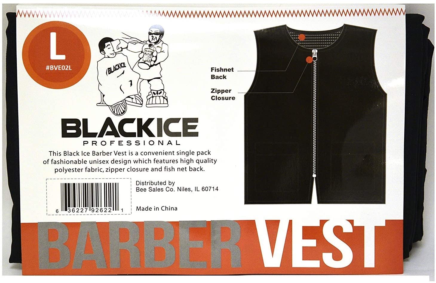 Black Ice Barber Vest