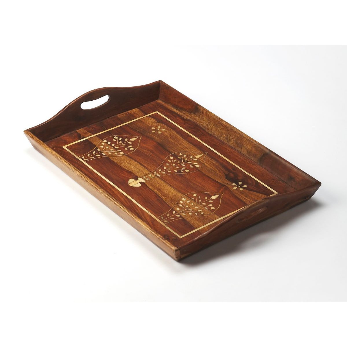 Butler Buona Wood & Bone Inlay Serving Tray