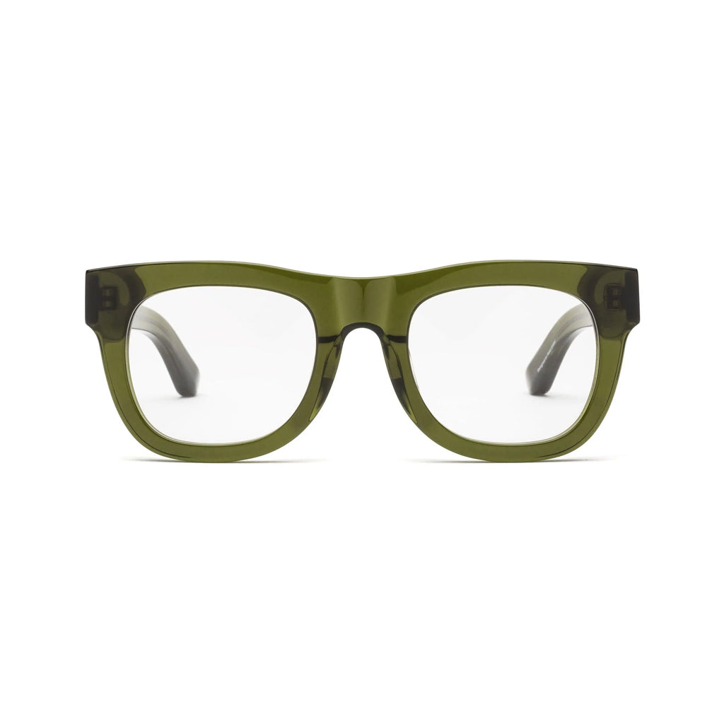 Caddis D28 Reading Glasses in Heritage Green front view