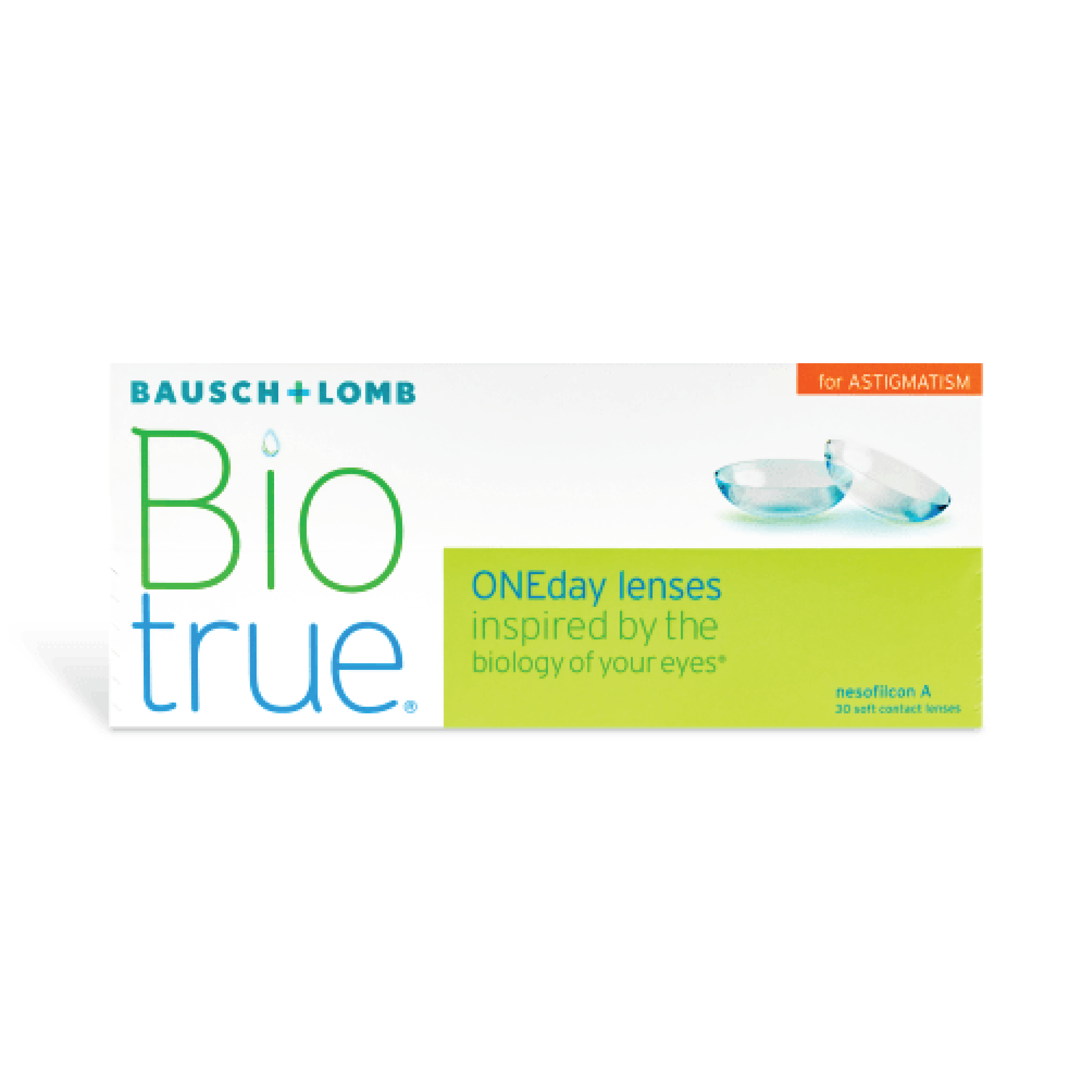 Biotrue One Day for Astigmatism toric contact lens - v sense optics bausch and lomb b&l daily disposable silicone hydrogel on eyes cornea affordable comfort sharp clear vision breathable wetting ability 30 pack
