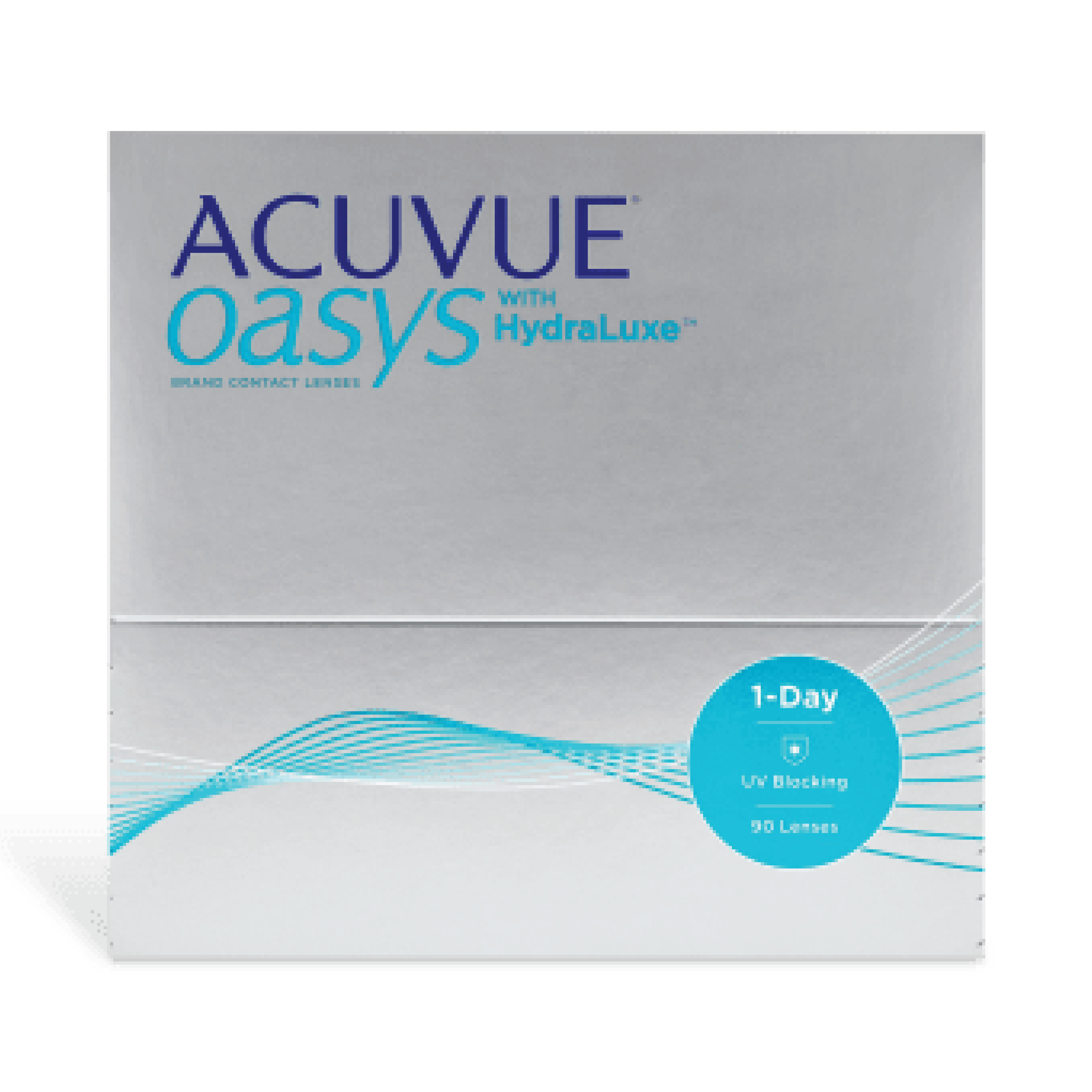 Acuvue Oasys 1-Day contact lens johnson silicone hydrogel comfort affordable oxygen breathable hydraluxe daily disposable replacement UV blocking on eye cornea crisp clear vision