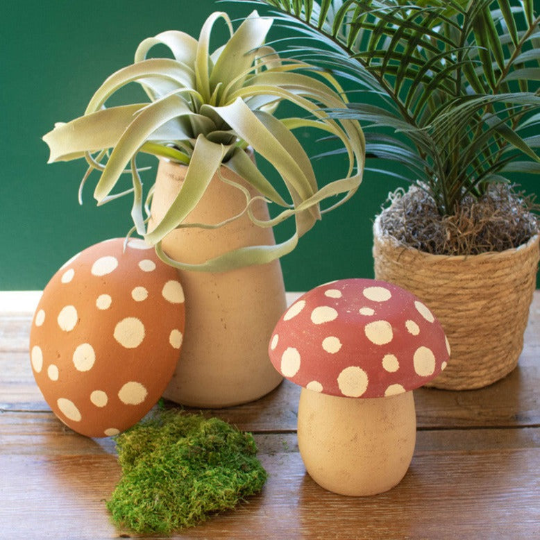 Clay Mushroom Canister