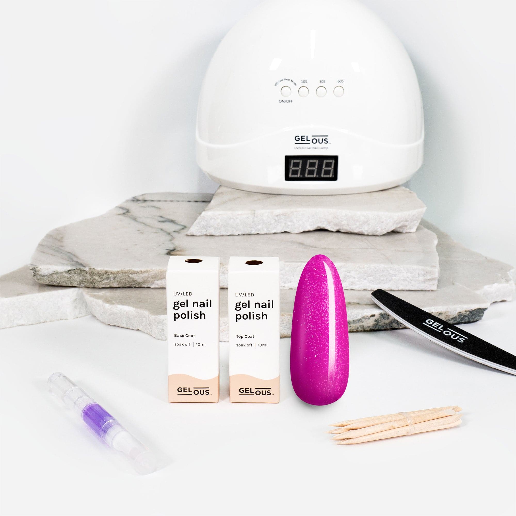 Gelous gel nail polish Back to the Fuchsia Essentials Pack - photographed in New Zealand