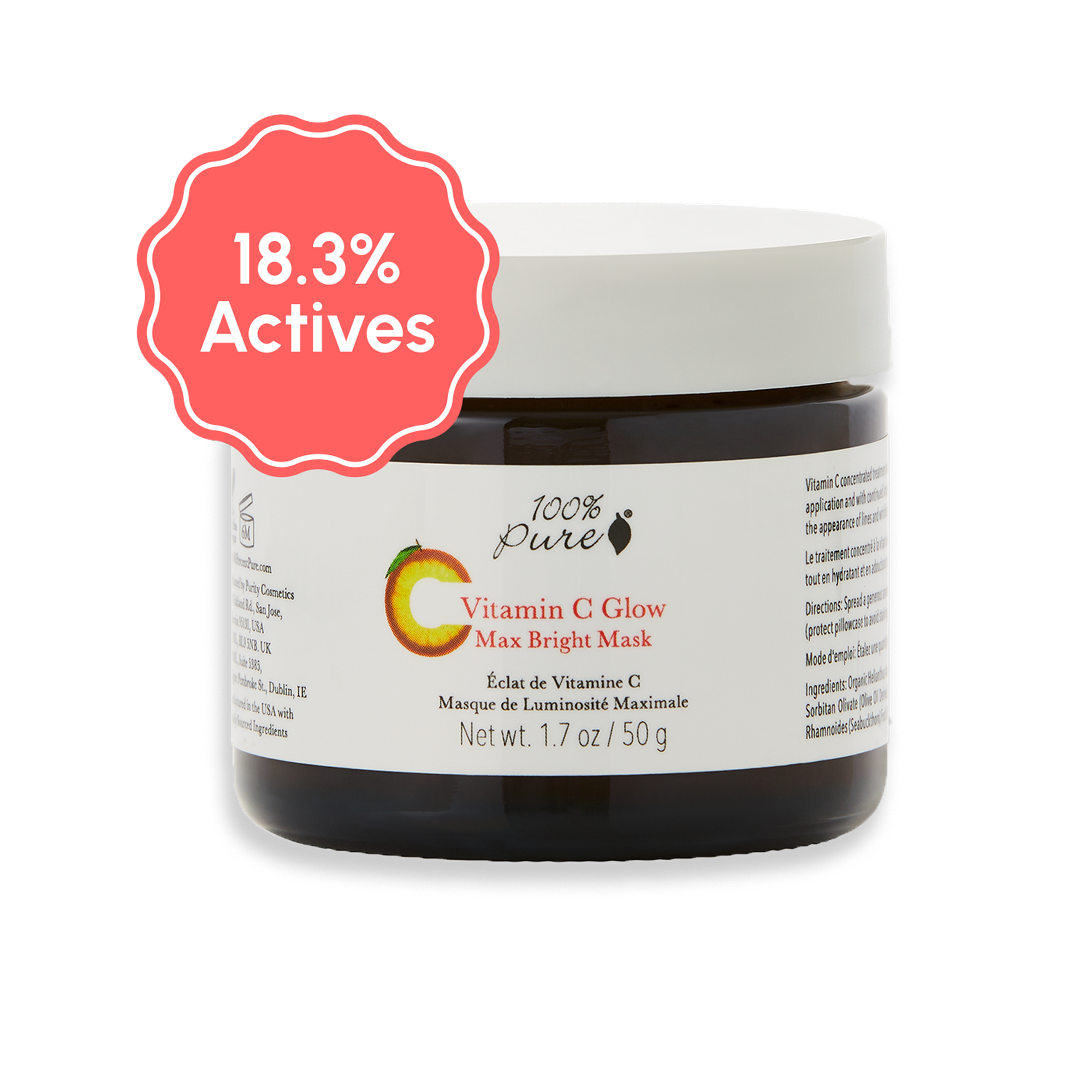 18.3% Active Ingredients Vitamin C Glow Max Bright Mask