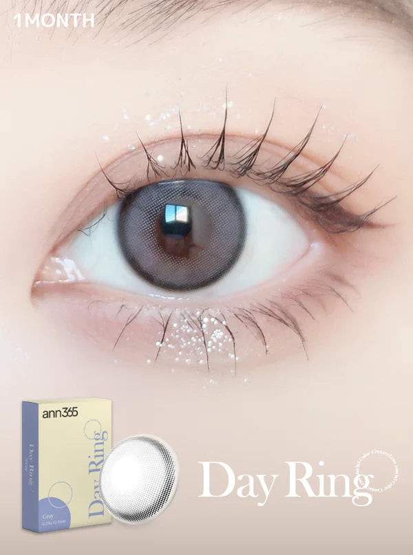 Ann365 Day Ring Gray Monthly Contact Lenses 2 Pack