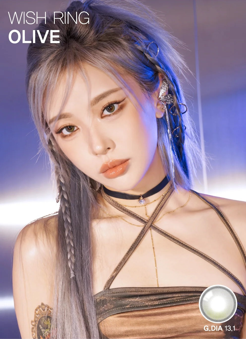 Ann365 Wish Ring Olive Monthly Contact Lenses 2 Pack