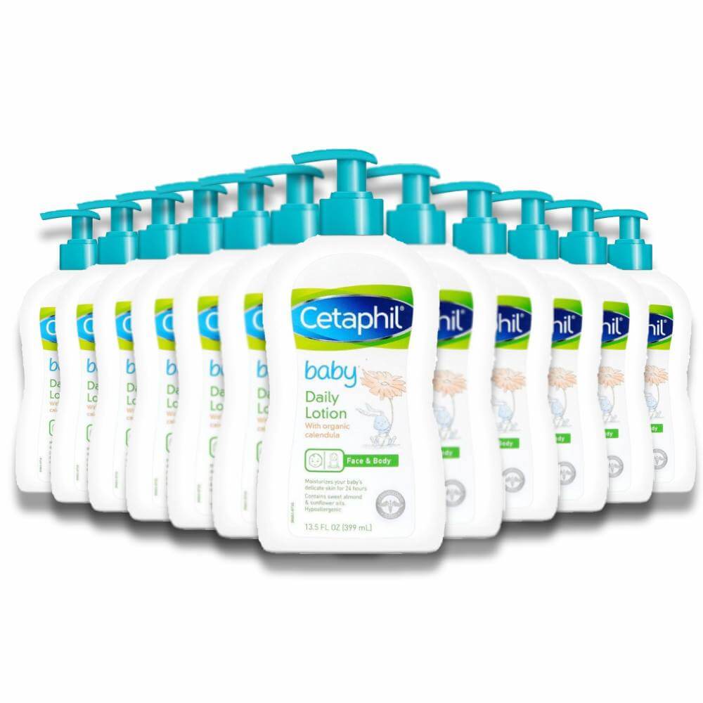 Cetaphil -  Baby Daily Lotion, Face & Body -13.5 Oz - 12 Pack