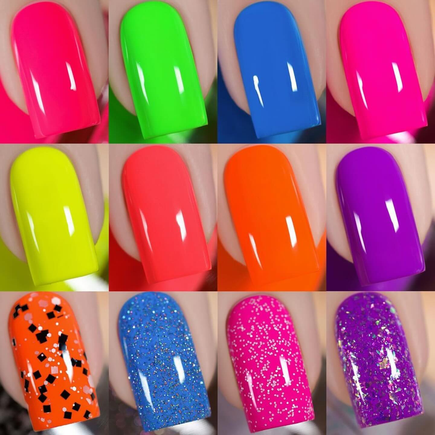 Colores de Carol - Too Bright To Handle Collection (12 Nail Polishes)
